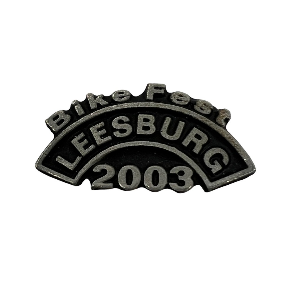 Vintage Bike Fest Pin Leesburg Florida 2003 Pewter‎ Tone Pinback